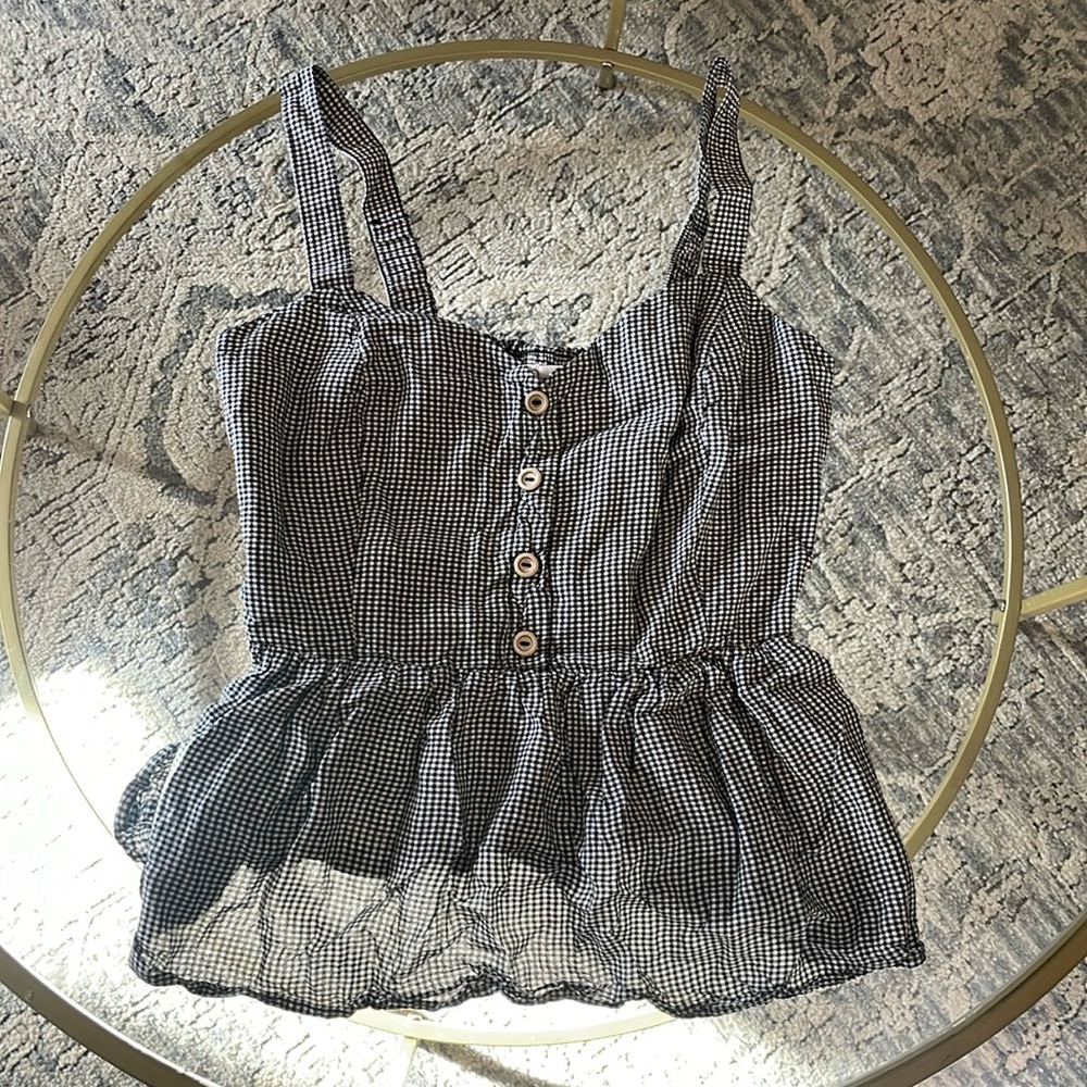Buffalo Check Babydoll Top